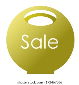Vector Shopping Bag Isolated On Withe Background