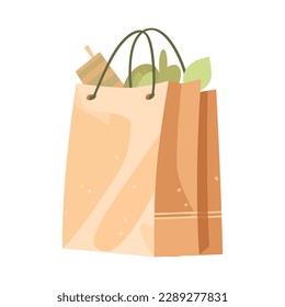 Vector shopping bag for retail merchandise icon