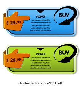 Vector shopping banners