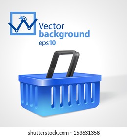 Vector shopping basket