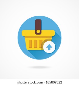 Vector Shopping Basket Add to Cart Icon