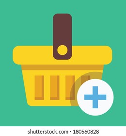 Vector Shopping Basket Add to Basket Icon