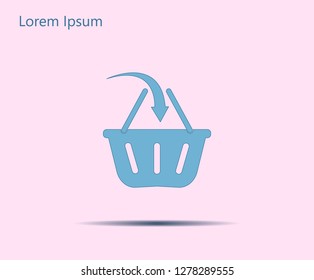 Vector shopping basket icon