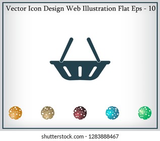 Vector shopping basket icon