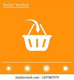 Vector shopping basket icon