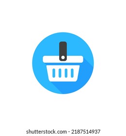 Vector shopping basket icon. Vector icon