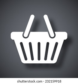 Vector shopping basket icon