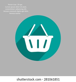 Vector shopping basket icon