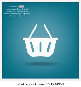 Vector shopping basket icon