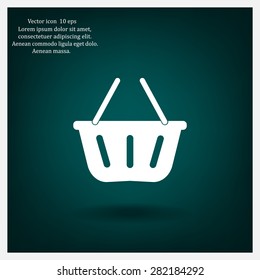 Vector shopping basket icon