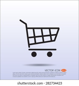 Vector Shopping basket icon.