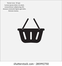 Vector shopping basket icon