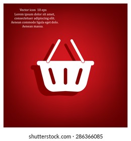 Vector shopping basket icon