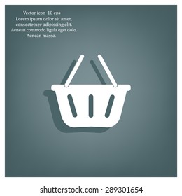 Vector shopping basket icon