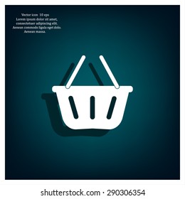 Vector shopping basket icon