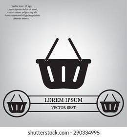 Vector shopping basket icon