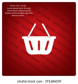 Vector shopping basket icon