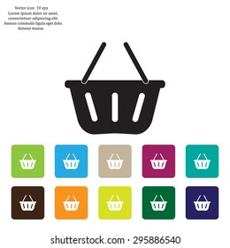 Vector shopping basket icon