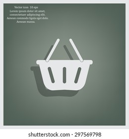 Vector shopping basket icon