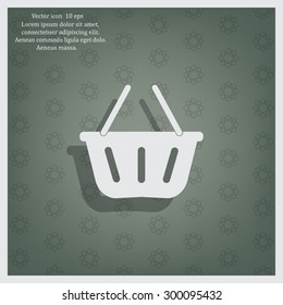 Vector shopping basket icon