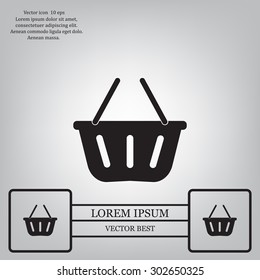 Vector shopping basket icon