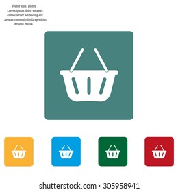 Vector shopping basket icon