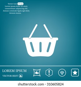 Vector shopping basket icon