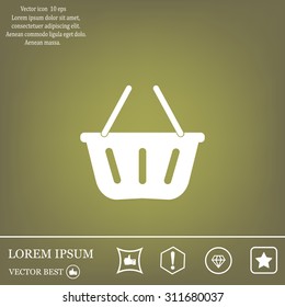 Vector shopping basket icon