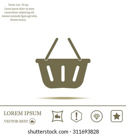 Vector shopping basket icon