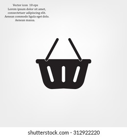 Vector shopping basket icon
