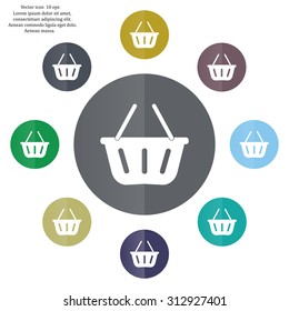 Vector shopping basket icon