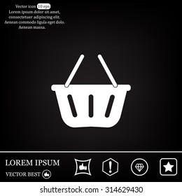 Vector shopping basket icon