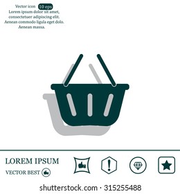 Vector shopping basket icon