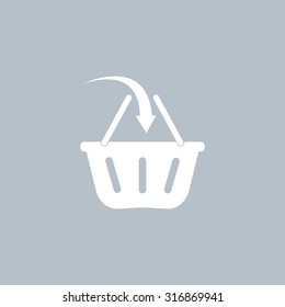 Vector shopping basket icon