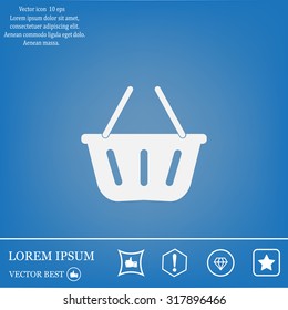 Vector shopping basket icon
