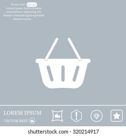 Vector shopping basket icon