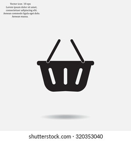Vector shopping basket icon