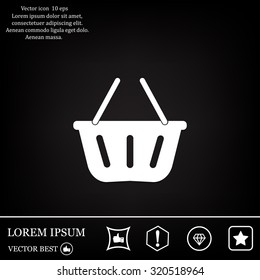 Vector shopping basket icon