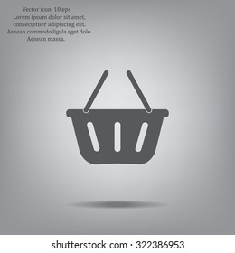 Vector shopping basket icon