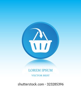 Vector shopping basket icon