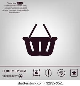 Vector shopping basket icon