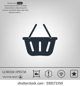 Vector shopping basket icon