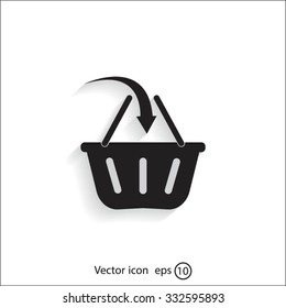 Vector shopping basket icon