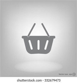 Vector shopping basket icon