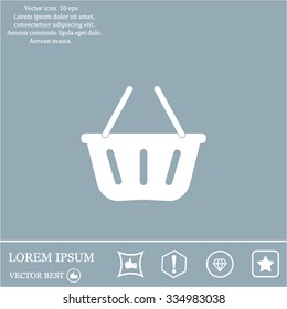Vector shopping basket icon