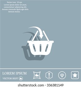 Vector shopping basket icon