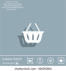 Vector shopping basket icon