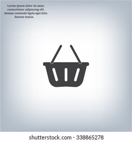 Vector shopping basket icon