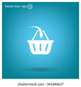 Vector shopping basket icon