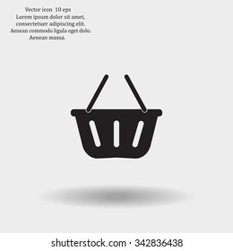 Vector shopping basket icon